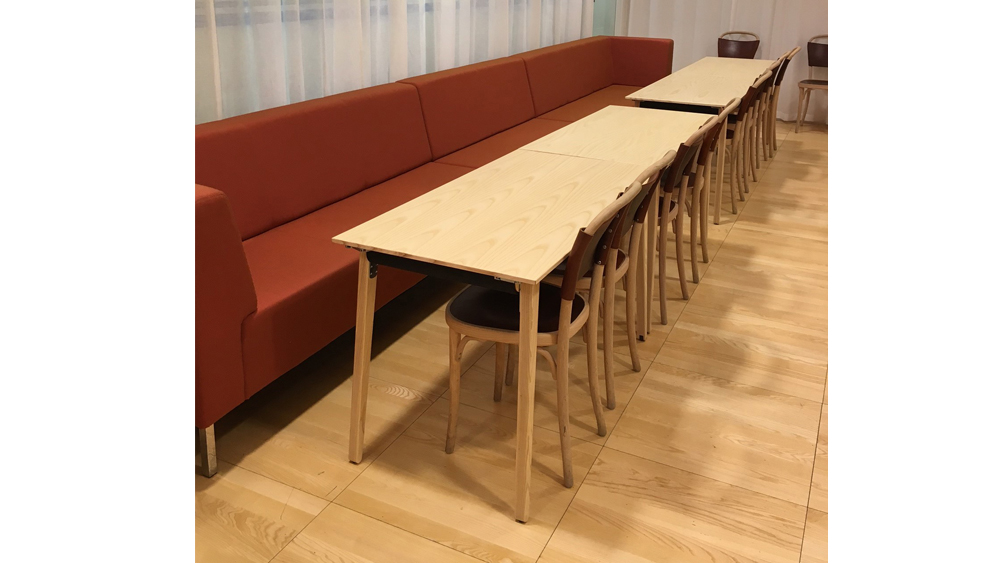 Postkodlotteriet, Press, folding table, Karl Andersson & Söner