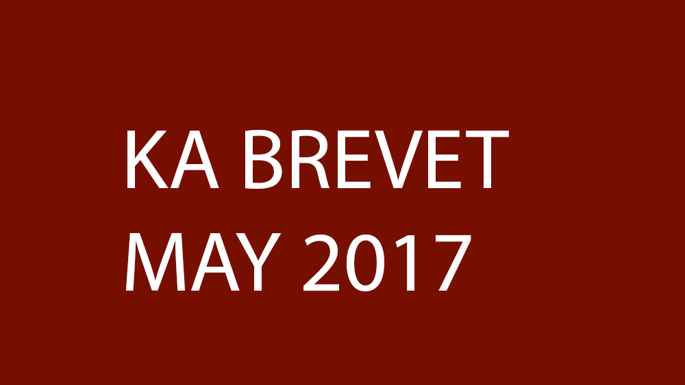 KA Brevet May 2017 Karl Andersson & Söner