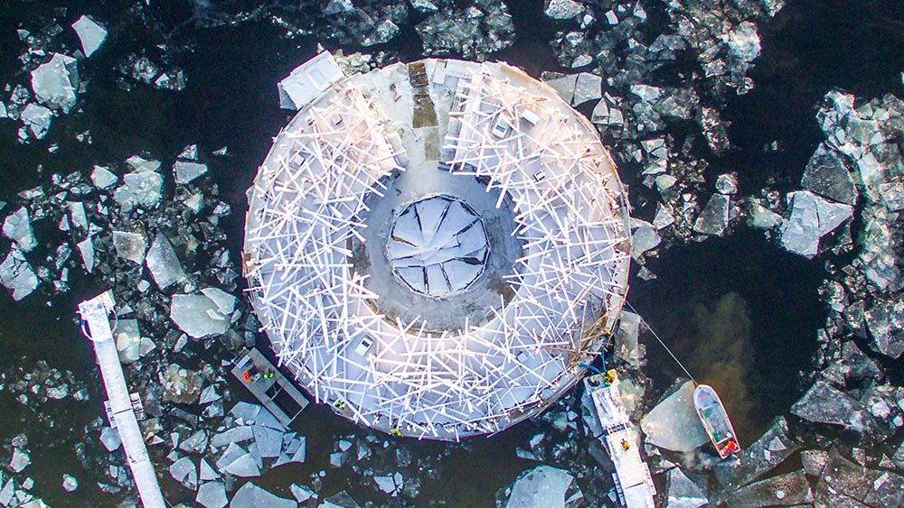 Arctic Bath sofa table Puddle Karl Andersson Söner
