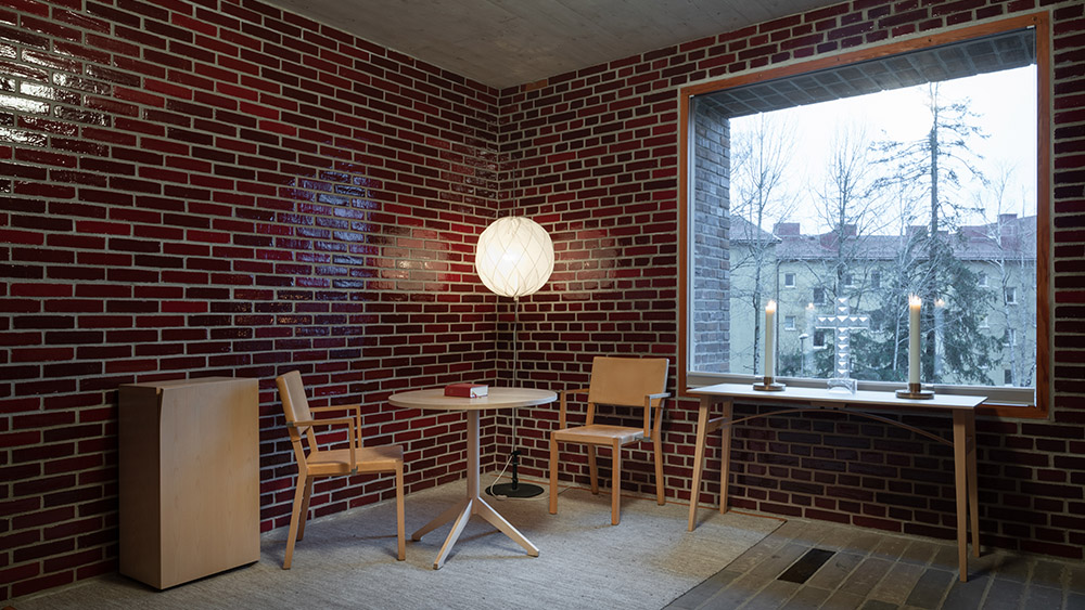 Årsta Församling, church, folding table Brygga, pedestal table Locus, storage Mrs Bill, Karl Andersson Söner