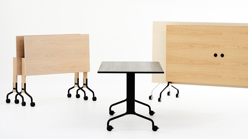 Sander easy chair, Meander sofa bench system, Rollo folding table, Ell magazine rack, Cap pedestal Karl Andersson Söner