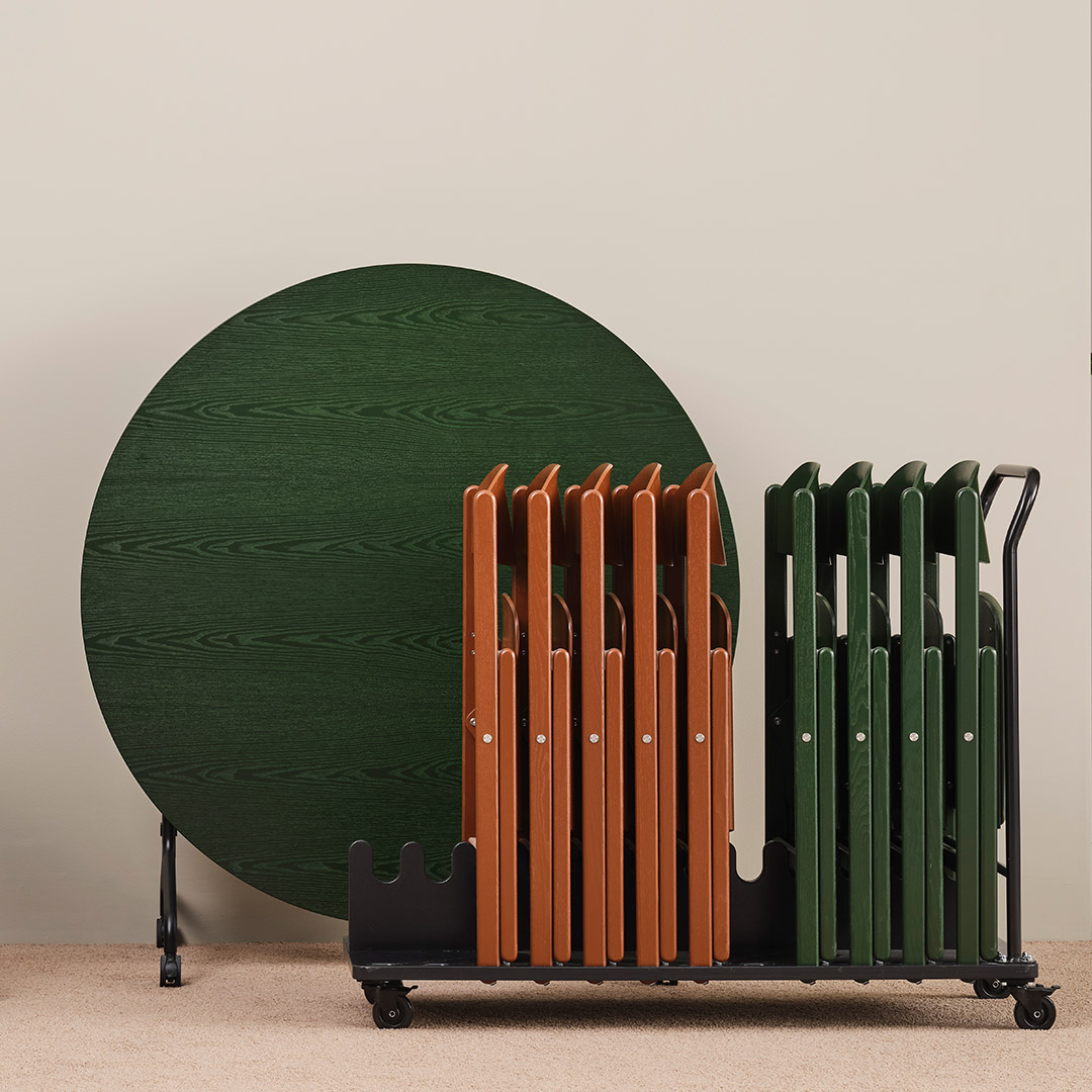 Colo Chair foldable chair Rollo foldable table Karl Andersson Söner