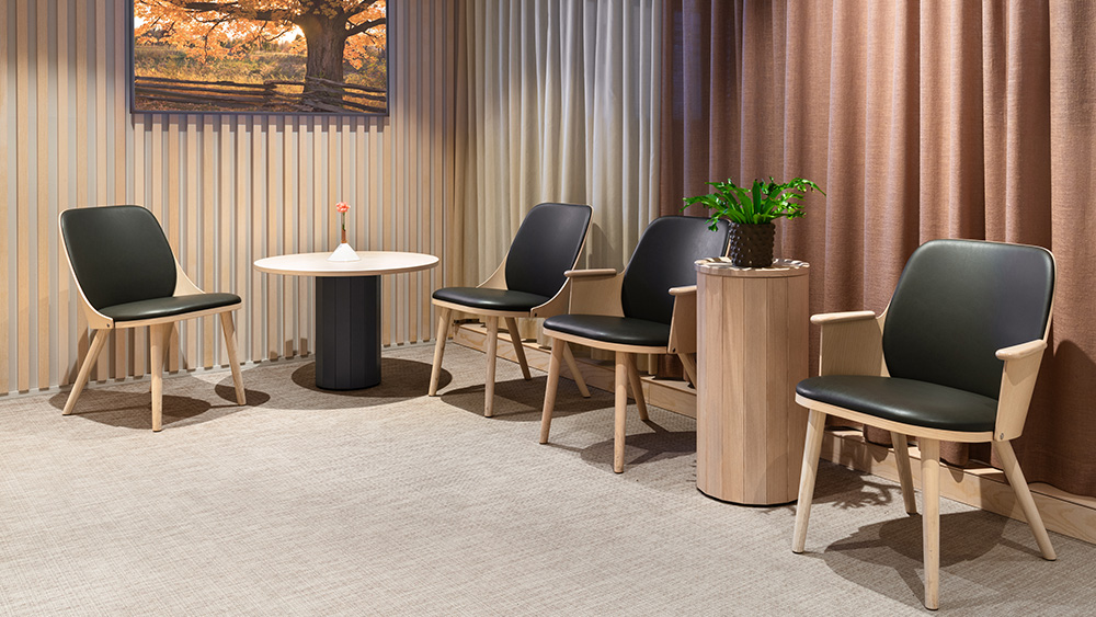 Citytandläkarna Sander Lounge Cap Podium sofa table Kamon Dinner sofa Front magazine display  Karl Andersson Söner