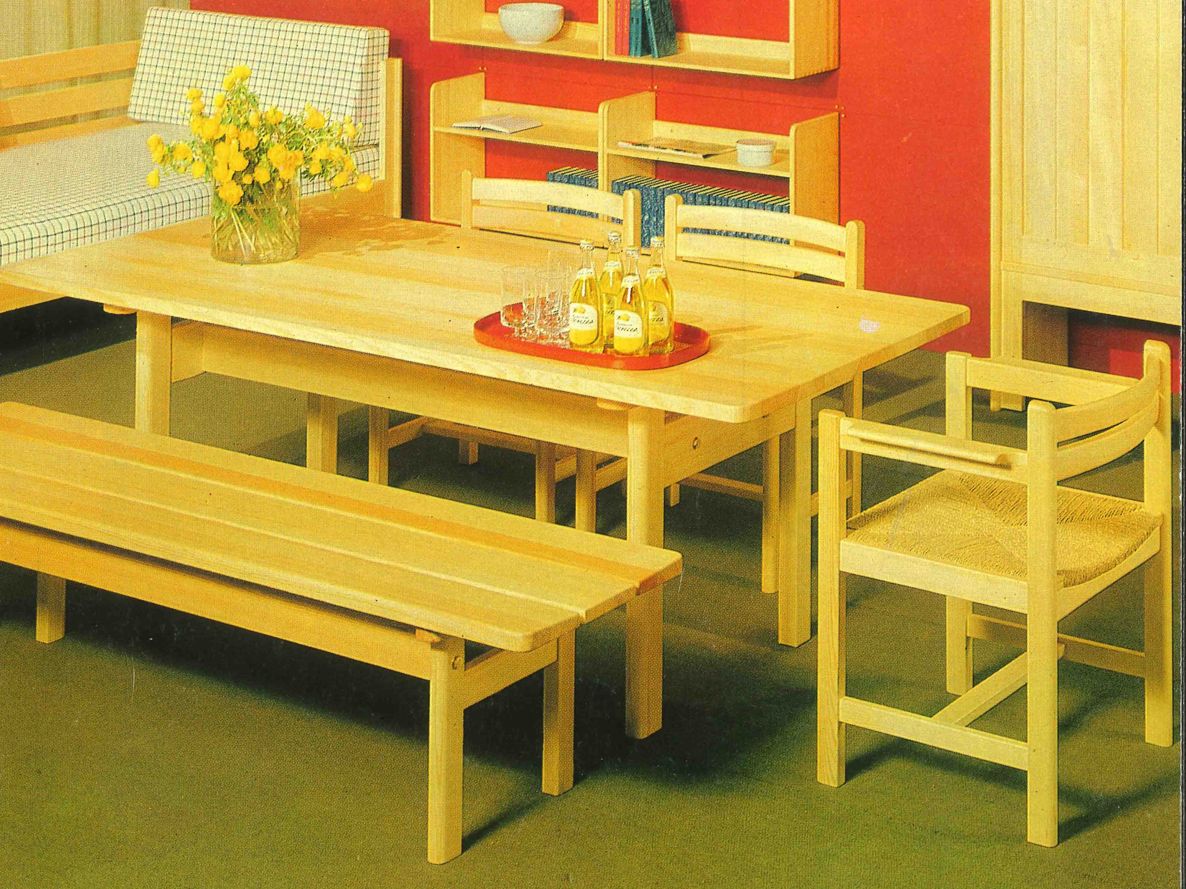 Asserbo table chair shelf bench pine Börge Mogensen Karl Andersson Söner