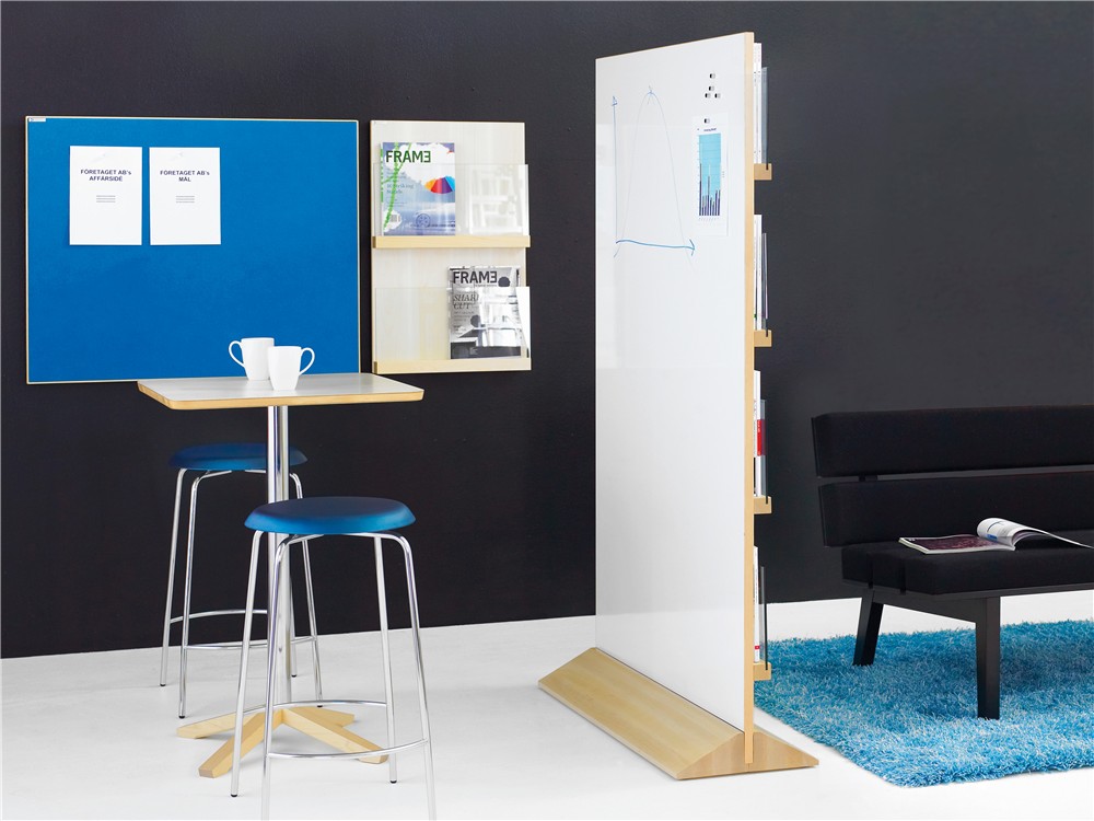 Front, Magazine display, Pinboard, Glassboard, Whiteboard, Writing board, Display system, Karl Andersson & Söner
