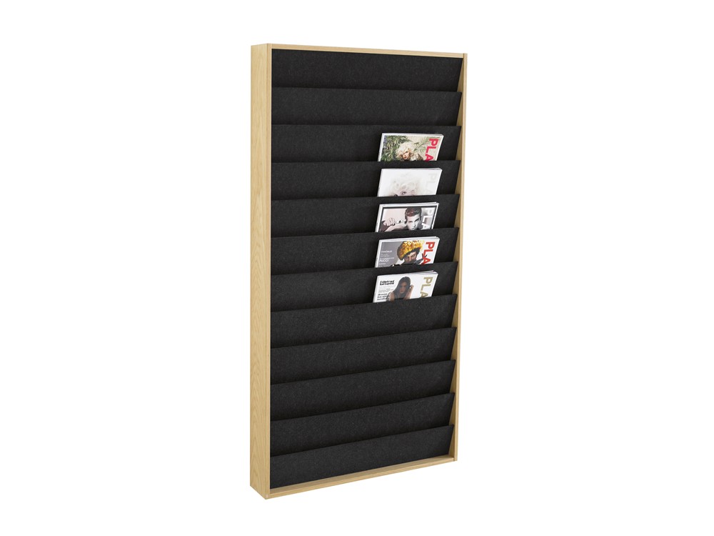 Ridå, Magazine display, Glass board, Whiteboard, Pinboard, Wall mounted, Display system, Karl Andersson Söner