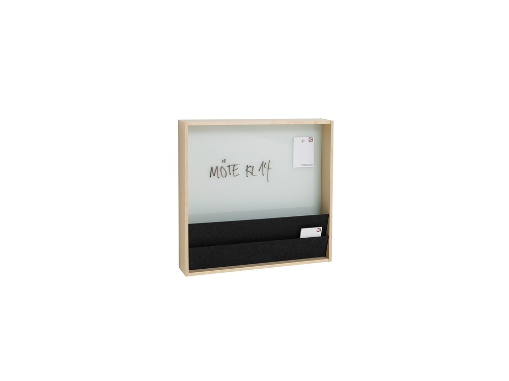 Ridå, Magazine display, Glass board, Whiteboard, Pinboard, Wall mounted, Display system, Karl Andersson Söner
