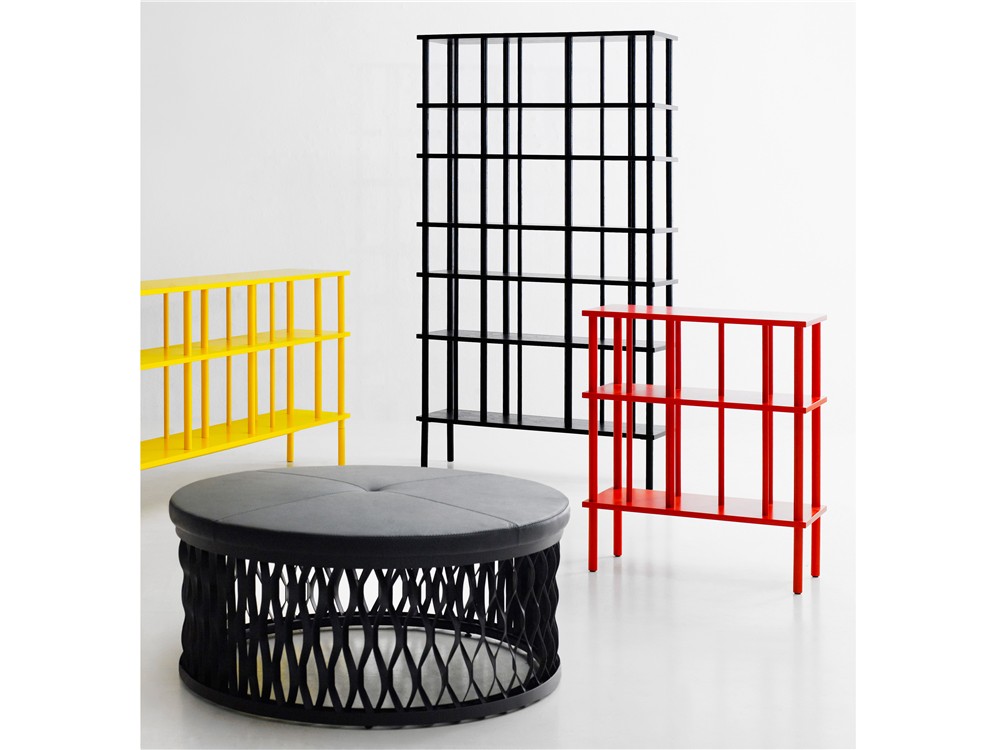 Steelo, stool, ottoman, extruded metal, Karl Andersson & Söner