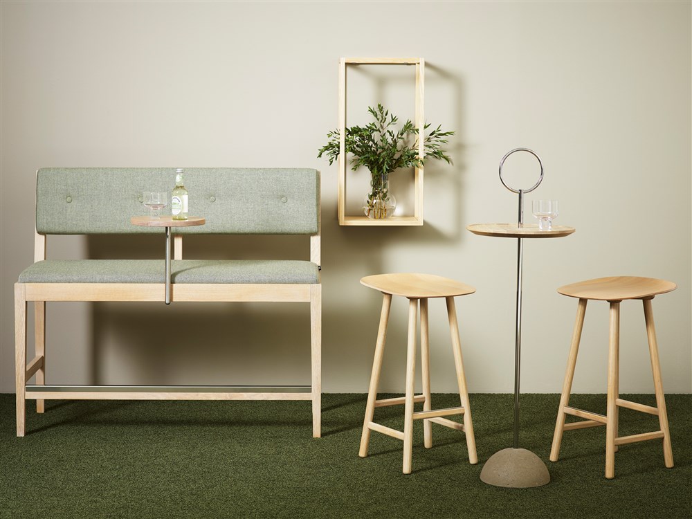 Shell, stool, wood, Karl Andersson Söner