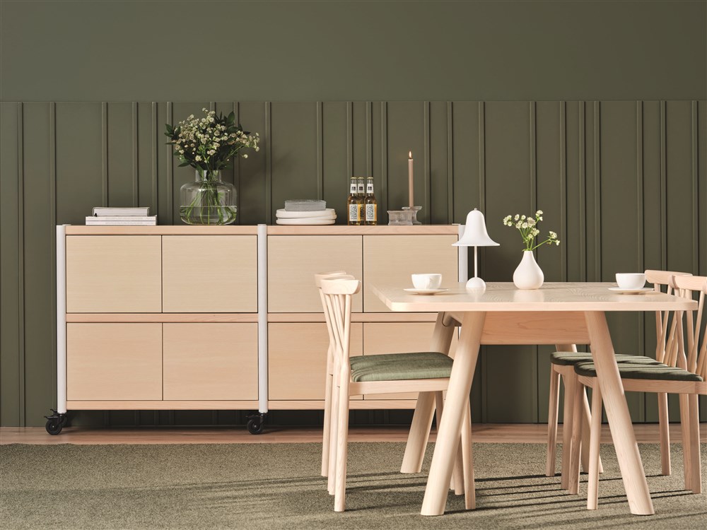 Cavetto, shelf, room divider, shelf without back, storage, cabinet, Karl Andersson Söner