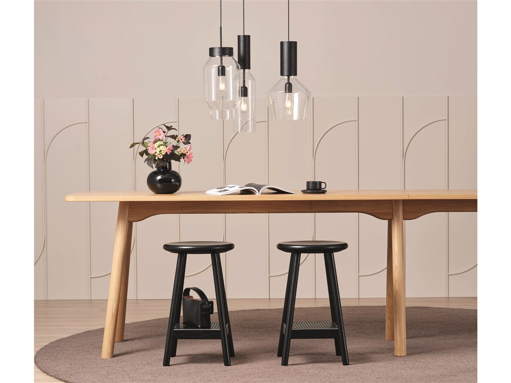 Milo stool incl. back upholstred seat pad Karl Andersson Söner