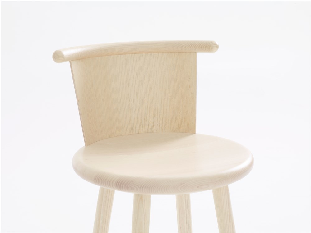 Milo stool incl. back upholstred seat pad Karl Andersson Söner