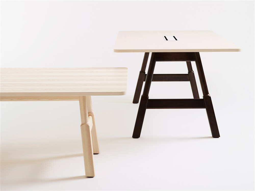 Woodwork table pedestal table community table conference table Karl Andersson Söner