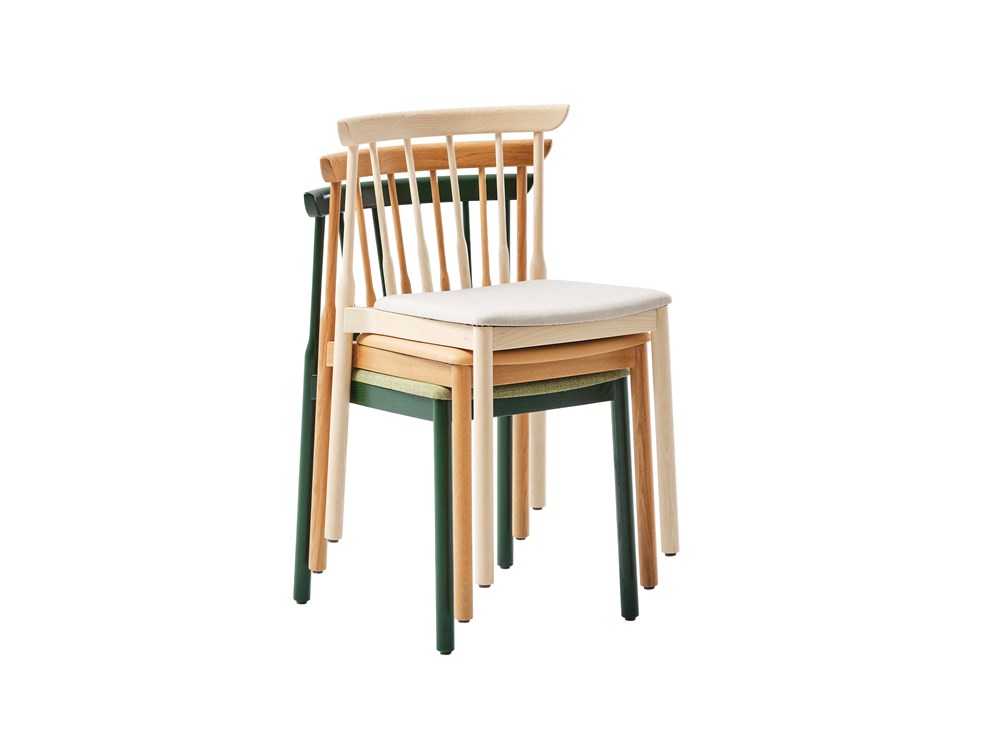 Taverna chair wood stackable upholstred wooden seat Karl Andersson Söner