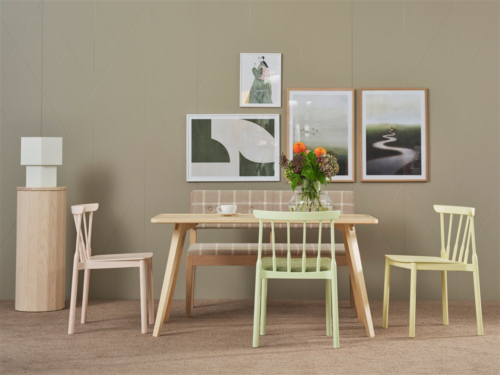 Taverna chair wood stackable upholstred wooden seat Karl Andersson Söner