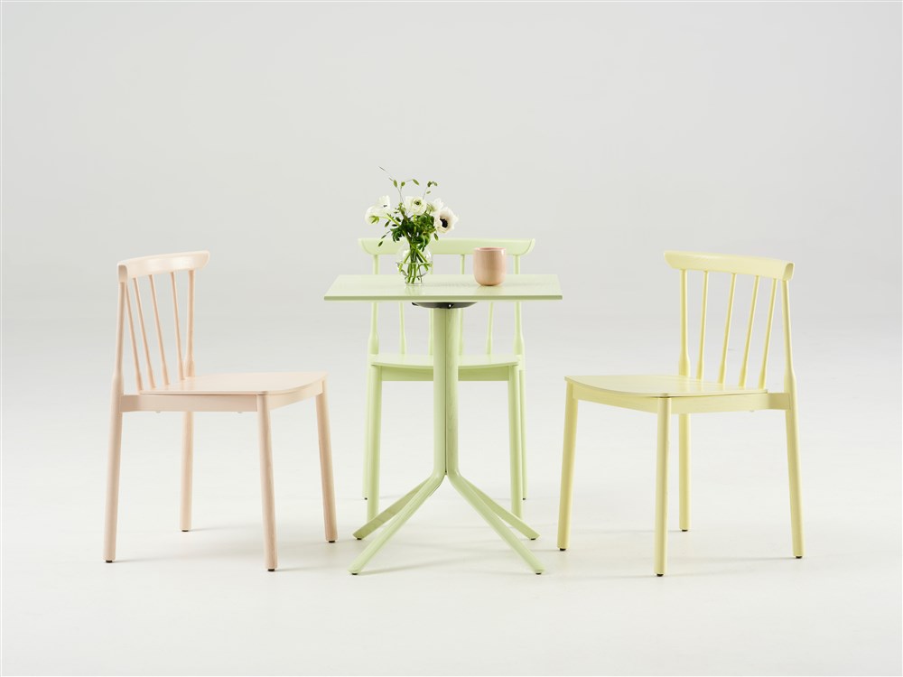 Taverna chair wood stackable upholstred wooden seat Karl Andersson Söner