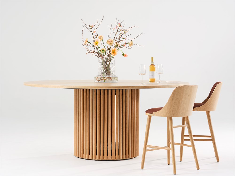 Opera conference table bar height pedestal table community table Karl Andersson Söner