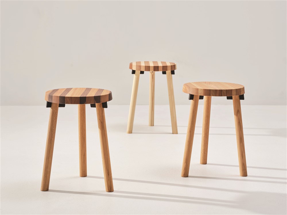 stool solid wood left over wood Karl Andersson Söner