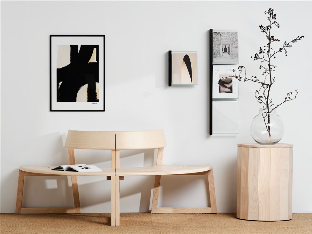 Meander bänk soffa rak 45 grader 90 grader Karl Andersson Söner