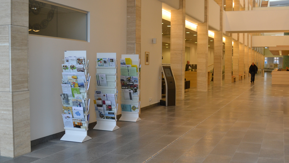 Front free-standing magazine display, Karl Andersson & Söne