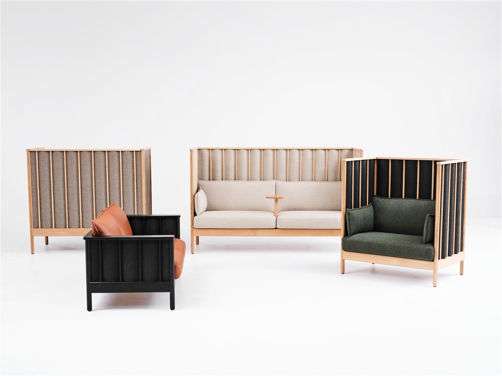 Ondule sofa easy chair high back low back room divider Karl Andersson Söner 